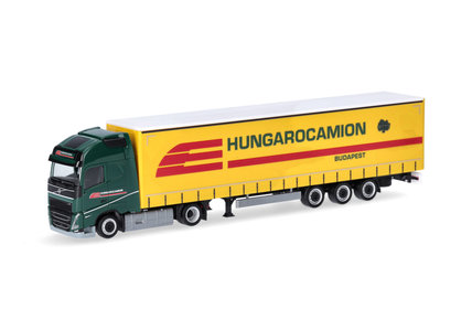 Hungarocamion Volvo FH Gl. XL 2020 curtain canvas semitrailer (Herpa 1:87)